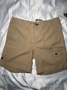 Faded Glory women’s Cargo Drawstring Shorts - Tan